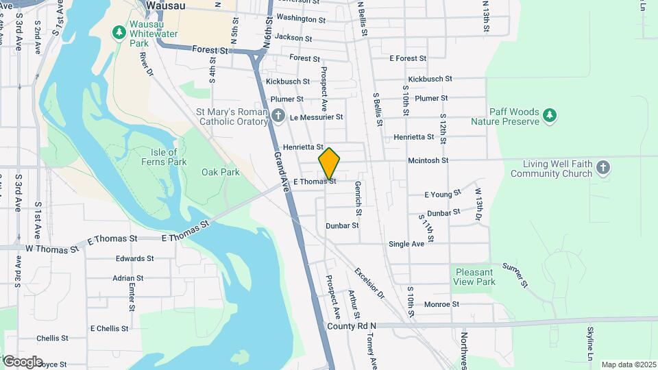 703 Prospect Ave Map and Location Details