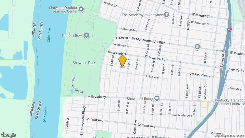 635 S 43rd St Map and Location Details