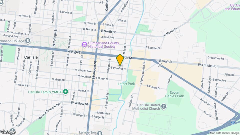 169 E Pomfret St Map and Location Details