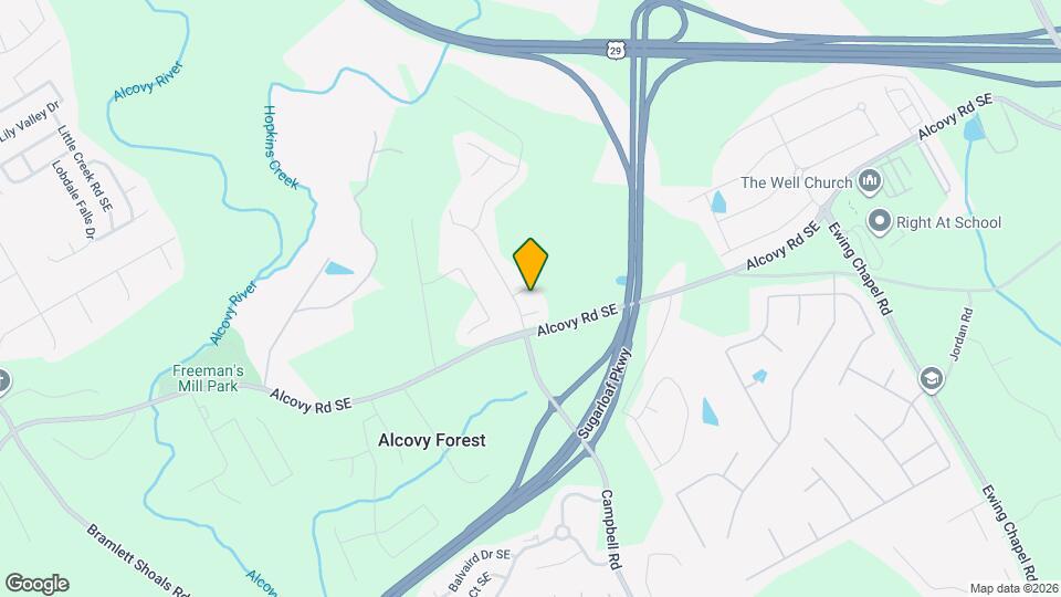 1813 Alcovy Springs Ln Mapa y Detalles de la Ubicación