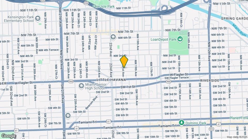 75 NW 21st Ave Map and Location Details