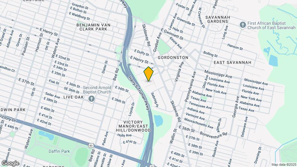 1732 E 33rd St Map and Location Details