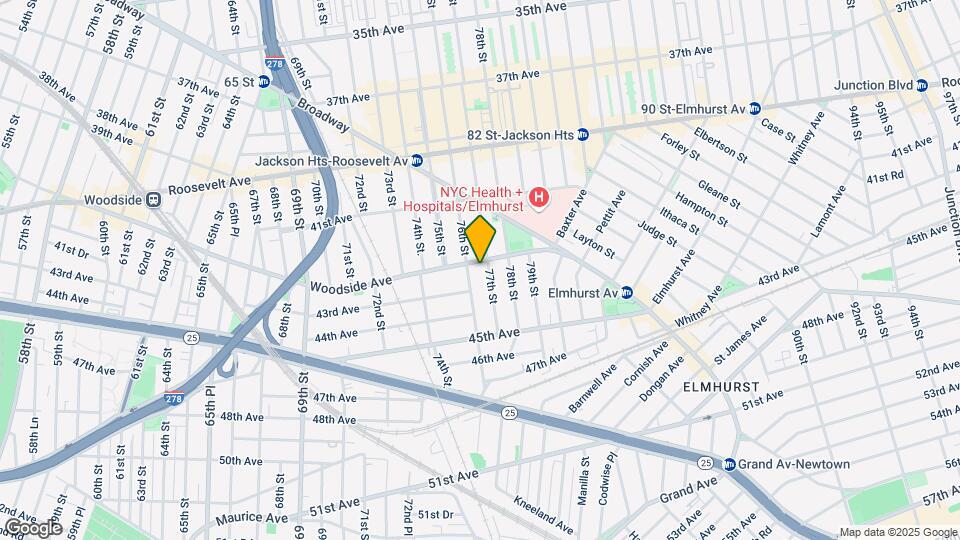 76-12 Woodside Ave-Unit -2A Map and Location Details