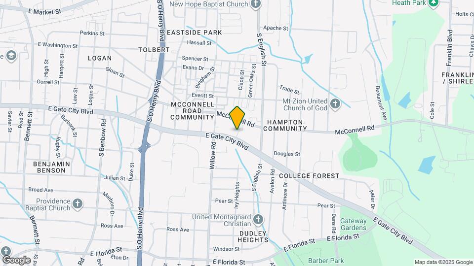 2217 E Gate City Blvd Map and Location Details