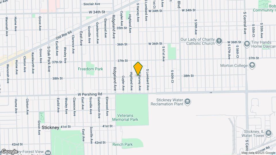 3800 S Harvey Ave Map and Location Details