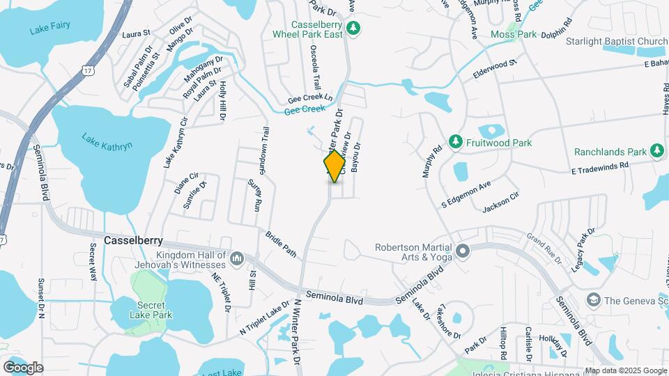 631 N Winter Park Dr Map and Location Details