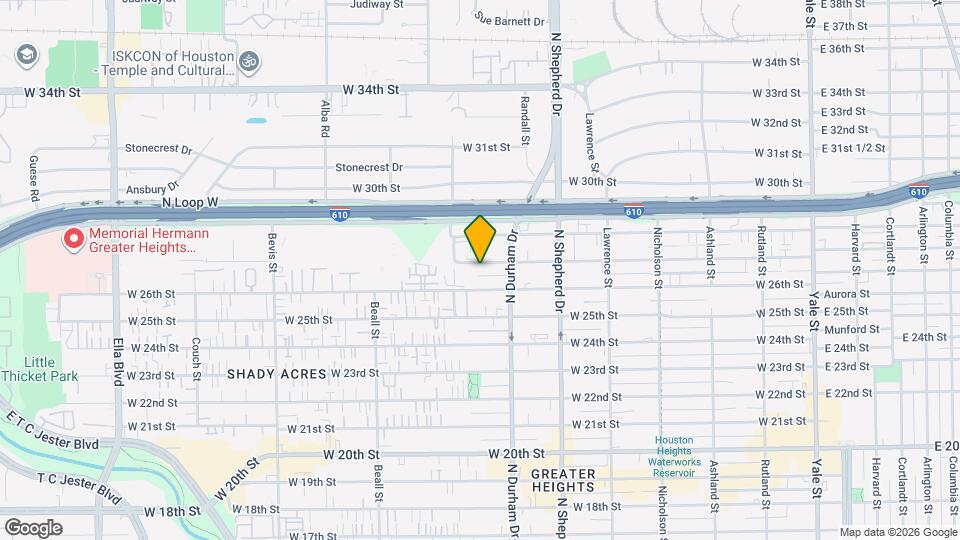 832 W 27th St Map and Location Details