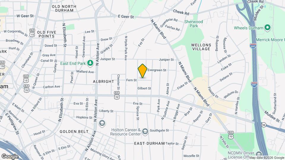 1203 Fern St Map and Location Details