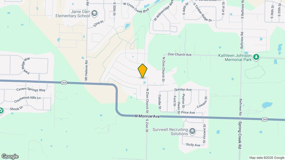 2301 Hickory Wood Ave Map and Location Details