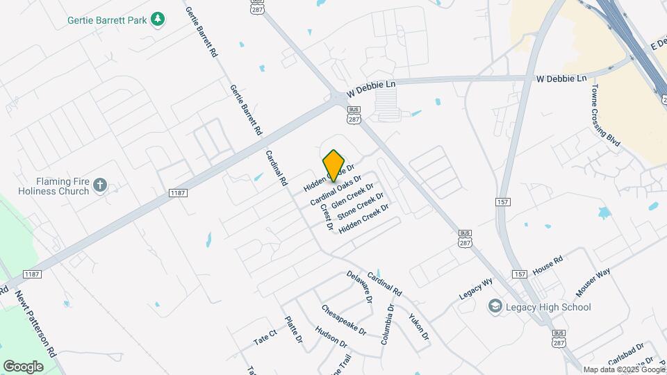 1204 Cardinal Oaks Dr Map and Location Details