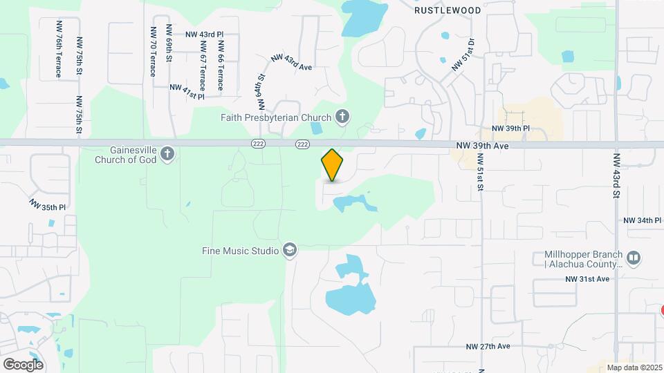 6003 NW 36th Pl Map and Location Details
