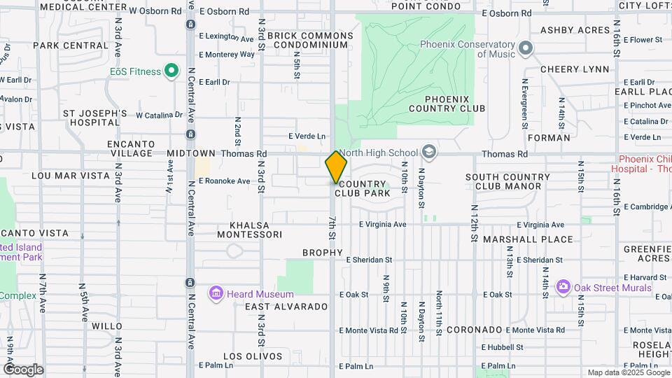 2711 N 7th St Map and Location Details