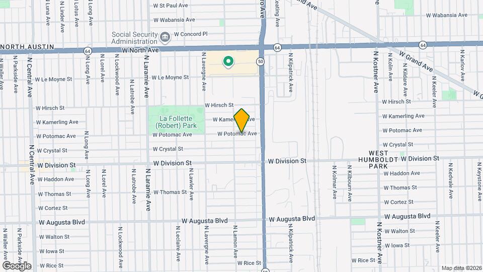 4847 W Potomac Ave Map and Location Details