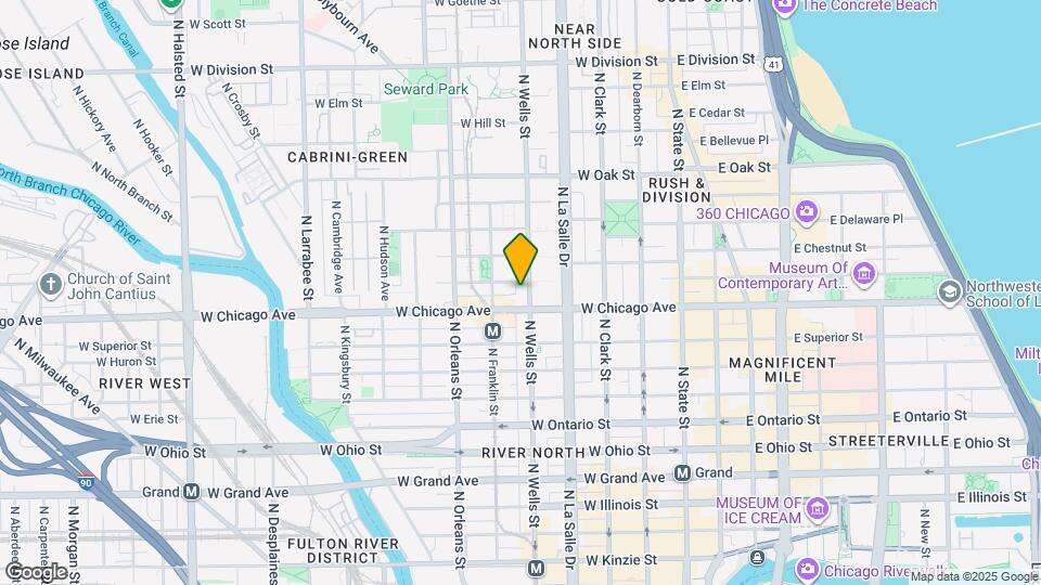 814 N Wells St Map and Location Details