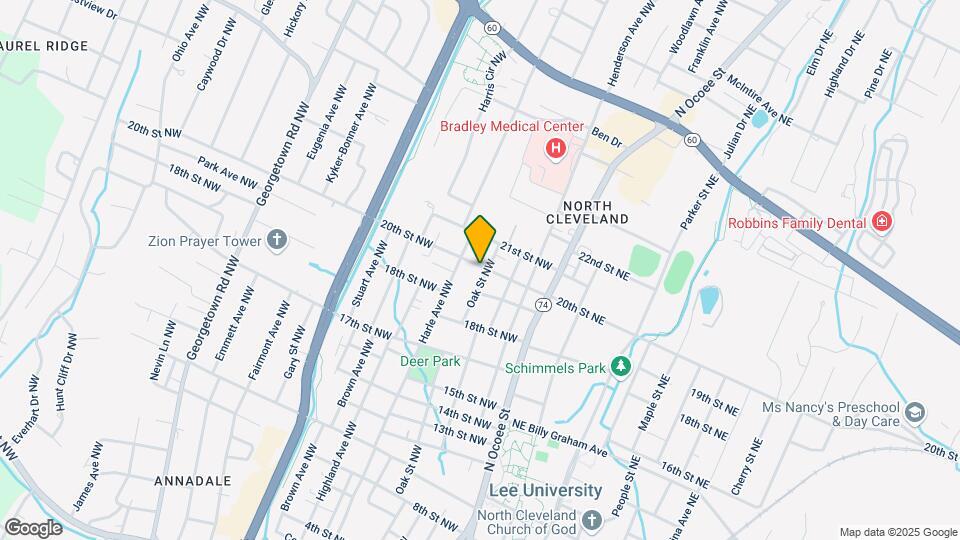 451 20th St NW Map and Location Details