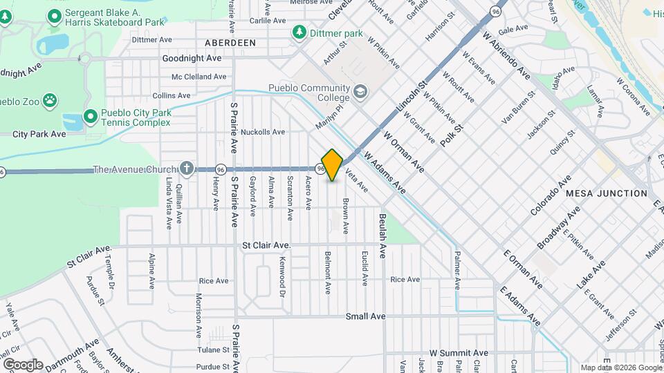 524 Belmont Ave Map and Location Details