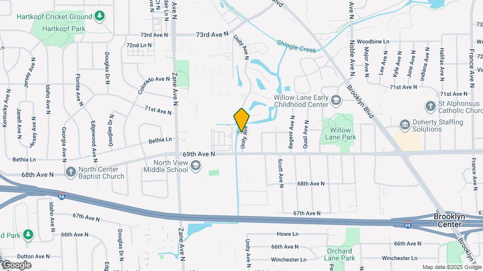 6937 Unity Ave N Map and Location Details