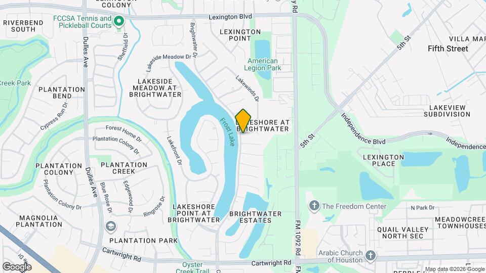 1951 Lakewinds Dr Map and Location Details