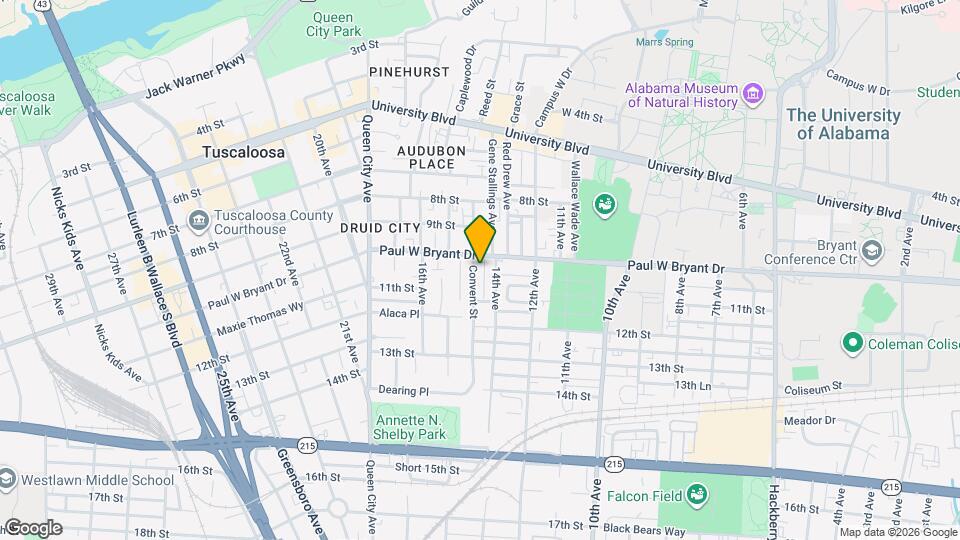 1012 Oak Ave Map and Location Details