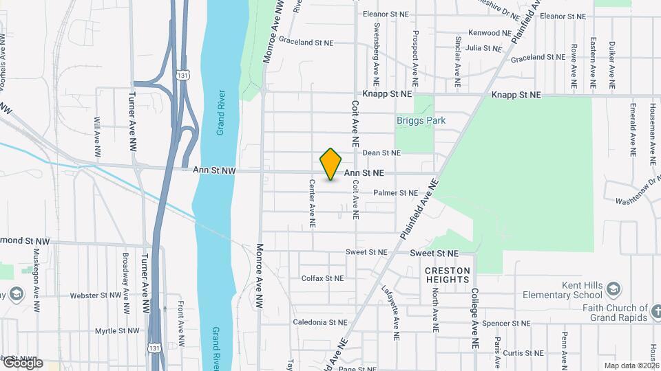 129 Palmer St NE Map and Location Details