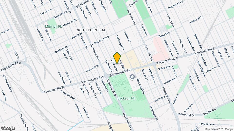 1650 Goyeau St Map and Location Details