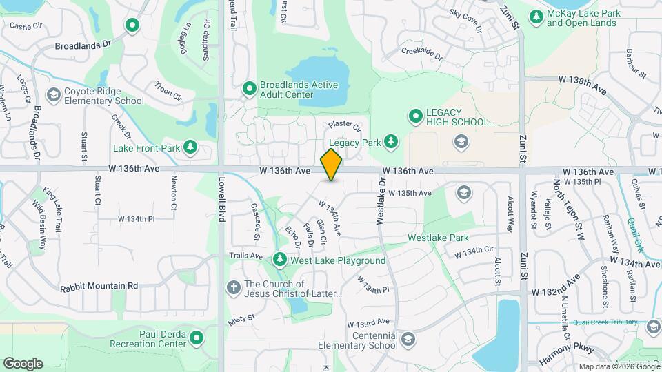 13542 Hazel Pl, Unit 1014 Map and Location Details