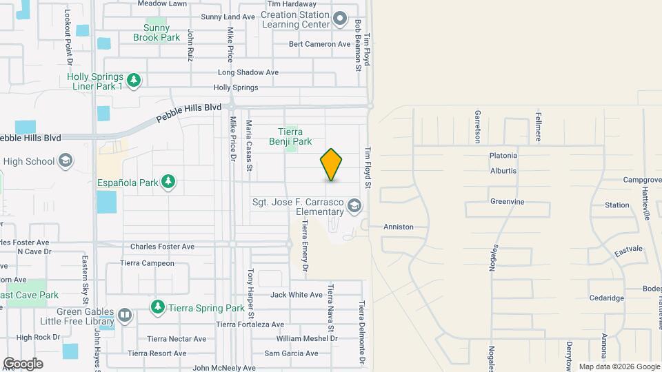 14904 Tierra Coruna Ave Map and Location Details