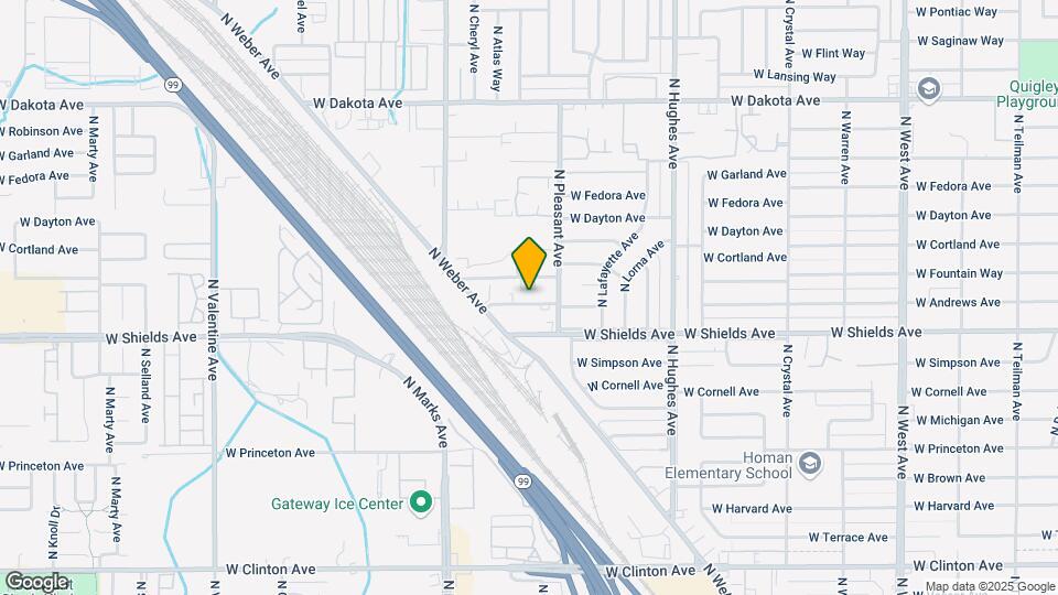 2614 W Andrews Ave Mapa y Detalles de la Ubicación