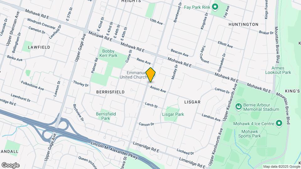 893 Upper Ottawa St Map and Location Details