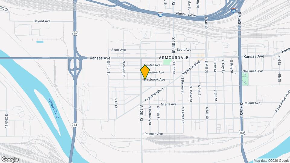 1129 Hasbrook Ave Map and Location Details