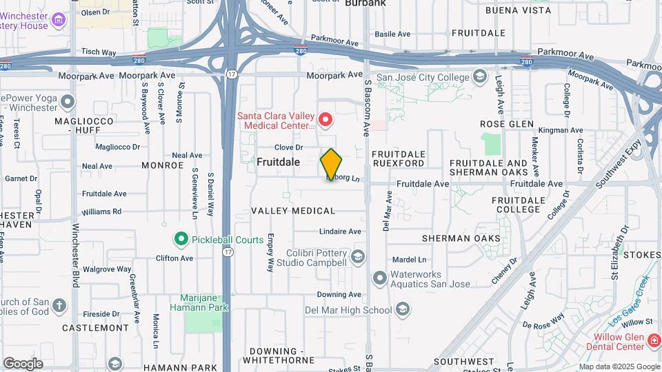 2297 Fruitdale Ave Map and Location Details