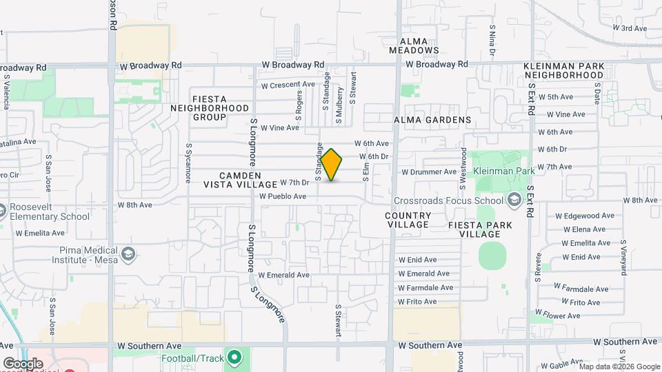 1347 W 7th Dr Map and Location Details