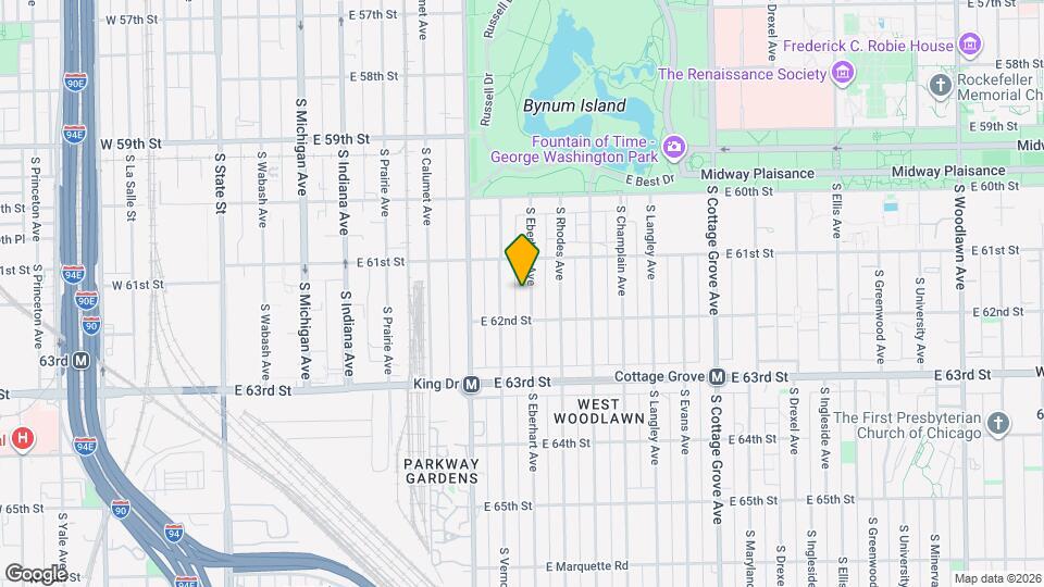 6132 S Eberhart Ave, Unit G Mapa y Detalles de la Ubicación