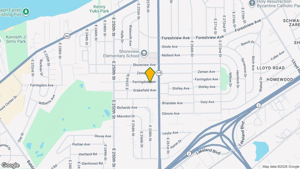 25770 Farringdon Ave Map and Location Details