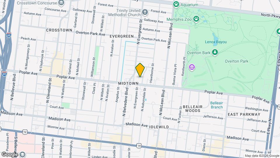 201 N Auburndale St Map and Location Details