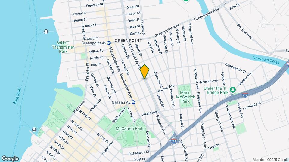 134 Norman Ave Mapa y Detalles de la Ubicación
