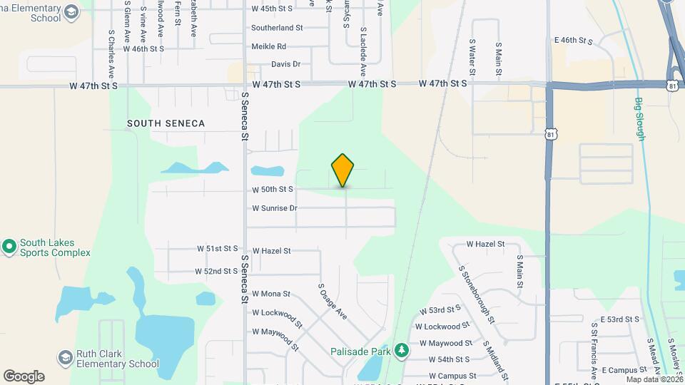 701 W 50th St S Map and Location Details