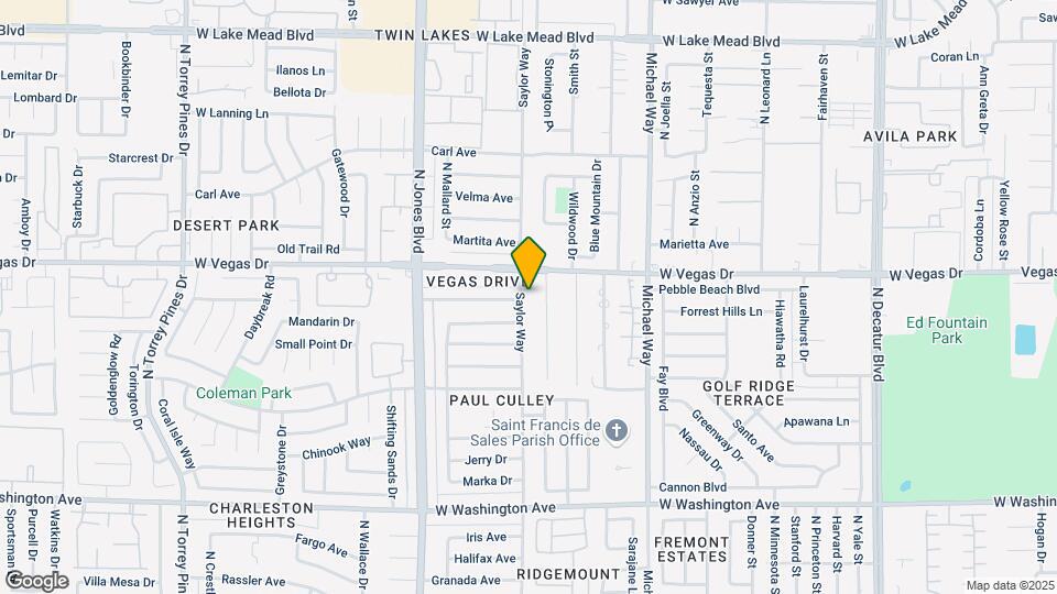 1516 Saylor Way Map and Location Details