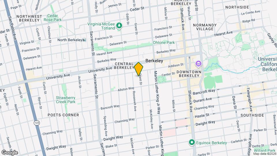 2118 Grant St Map and Location Details