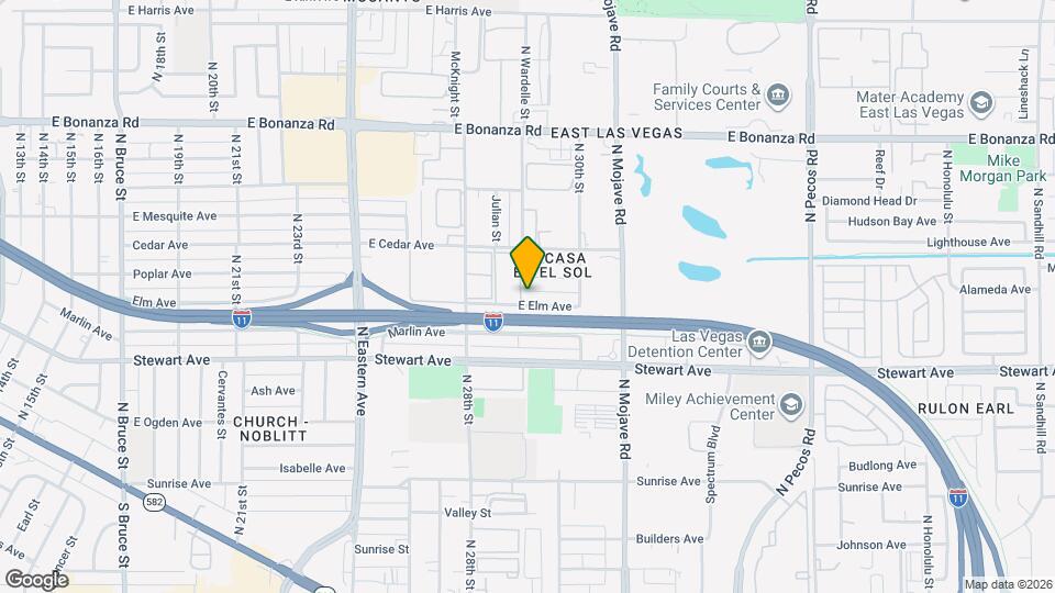 2901 E Elm Ave Map and Location Details