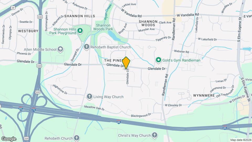 3904 Glendale Ct Map and Location Details