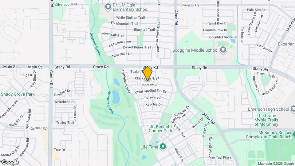 8008 Choctaw Ln Map and Location Details