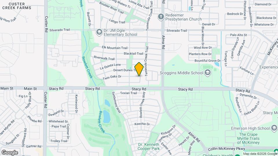 8001 Twin Oaks Dr Map and Location Details