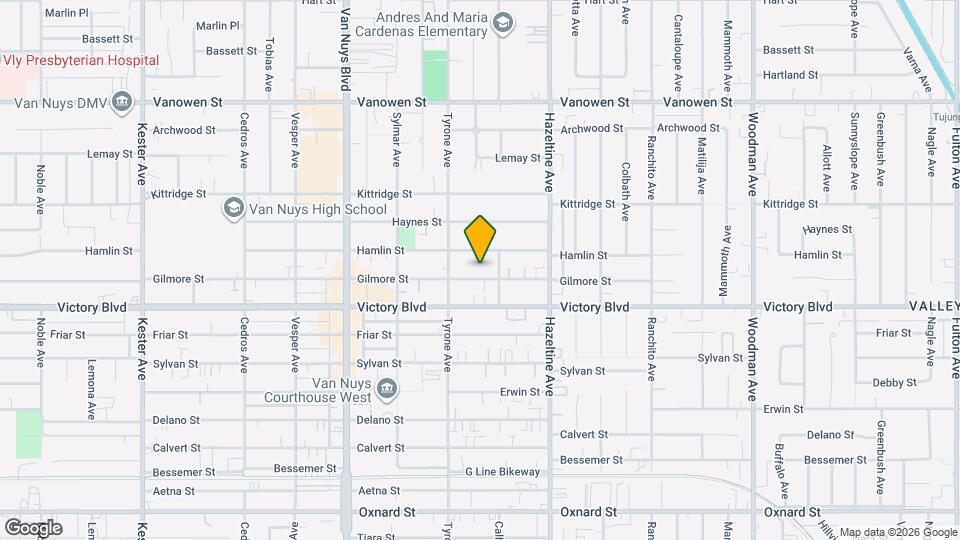 14227 Gilmore St Map and Location Details