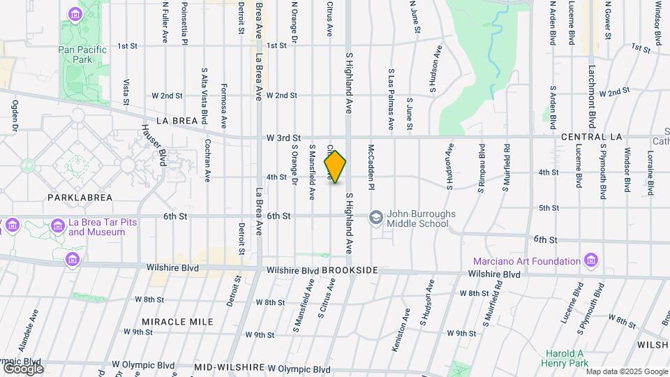 418-420 S Citrus Ave Map and Location Details