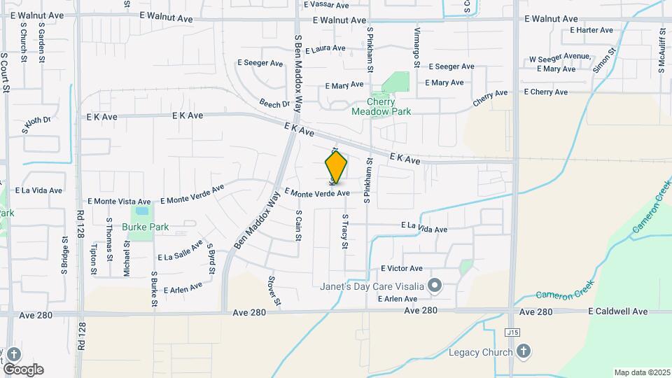 1902 E Monte Verde Ave Map and Location Details