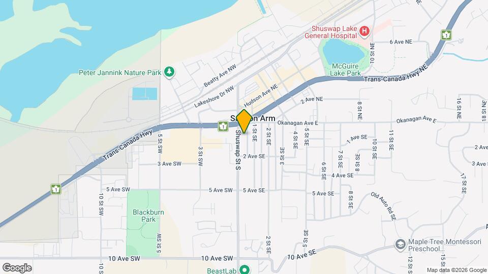 60 Shuswap St S Map and Location Details