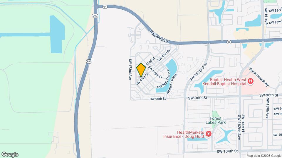 17097 SW 93rd St Map and Location Details