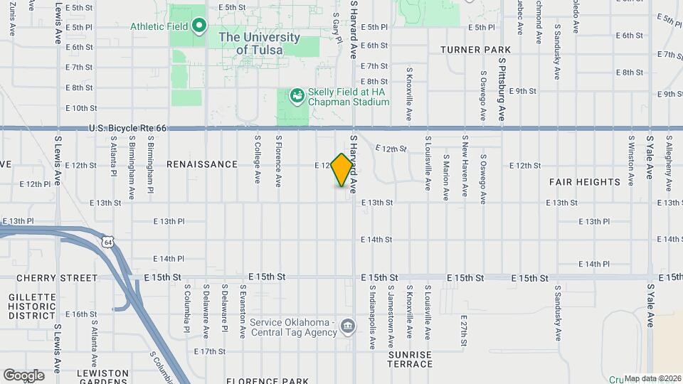 1235 S Gary Pl Mapa y Detalles de la Ubicación