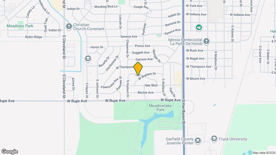 1414 W Wallace Dr Map and Location Details